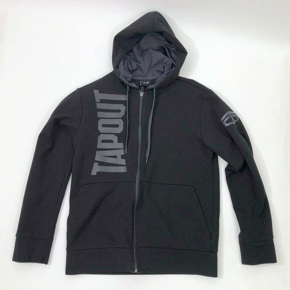 Tapout Other - EUC Tapout Mens Black Hoodie Jacket Sweatshirt Size Small